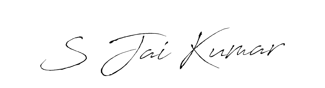 Design your own signature with our free online signature maker. With this signature software, you can create a handwritten (Antro_Vectra) signature for name S Jai Kumar. S Jai Kumar signature style 6 images and pictures png