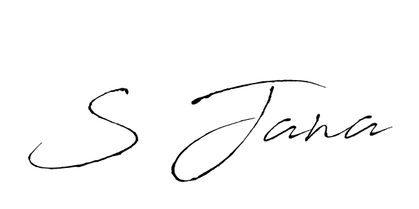 The best way (Antro_Vectra) to make a short signature is to pick only two or three words in your name. The name S Jana include a total of six letters. For converting this name. S Jana signature style 6 images and pictures png