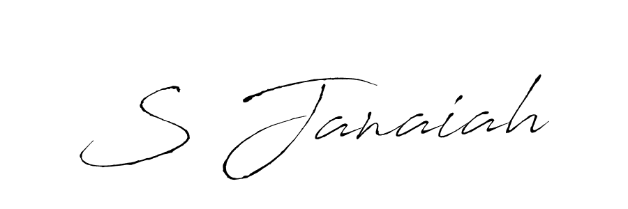 Also we have S Janaiah name is the best signature style. Create professional handwritten signature collection using Antro_Vectra autograph style. S Janaiah signature style 6 images and pictures png