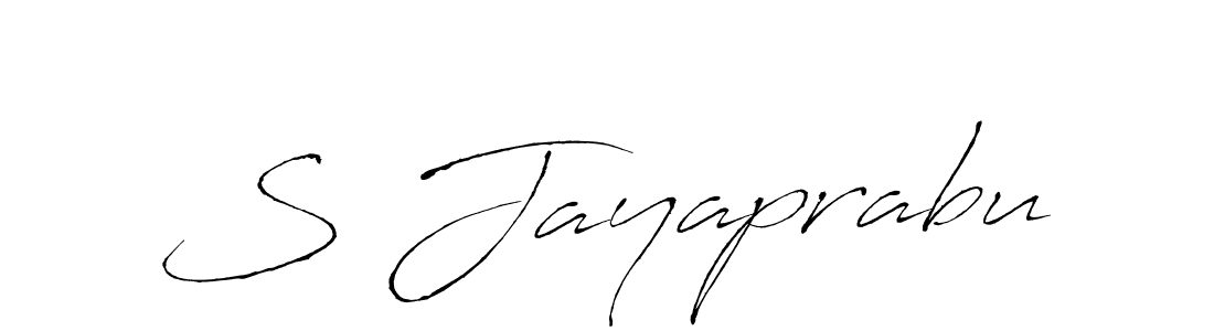 The best way (Antro_Vectra) to make a short signature is to pick only two or three words in your name. The name S Jayaprabu include a total of six letters. For converting this name. S Jayaprabu signature style 6 images and pictures png