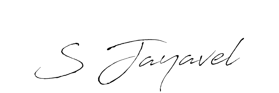 How to make S Jayavel name signature. Use Antro_Vectra style for creating short signs online. This is the latest handwritten sign. S Jayavel signature style 6 images and pictures png