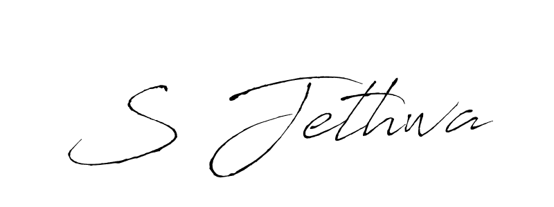 Also we have S Jethwa name is the best signature style. Create professional handwritten signature collection using Antro_Vectra autograph style. S Jethwa signature style 6 images and pictures png
