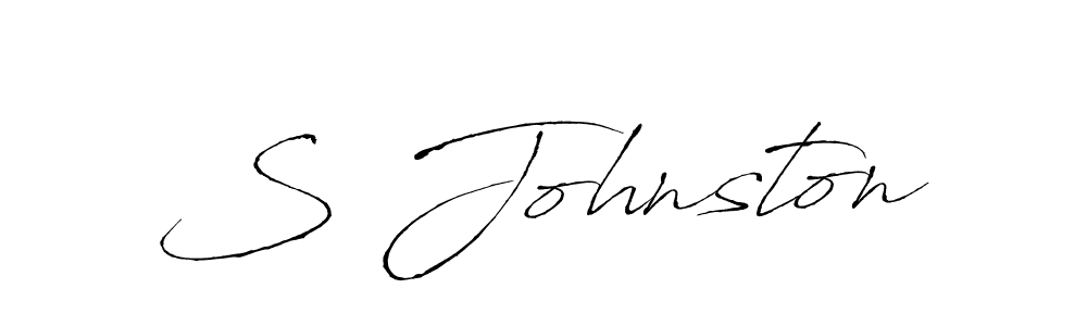 How to make S Johnston signature? Antro_Vectra is a professional autograph style. Create handwritten signature for S Johnston name. S Johnston signature style 6 images and pictures png