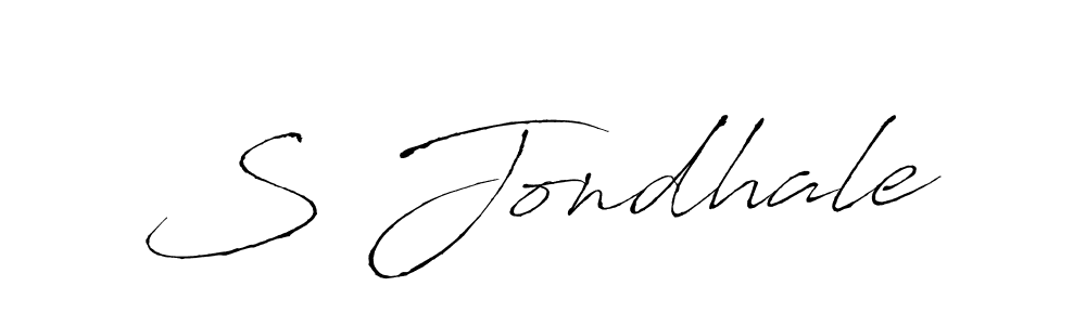 How to make S Jondhale signature? Antro_Vectra is a professional autograph style. Create handwritten signature for S Jondhale name. S Jondhale signature style 6 images and pictures png