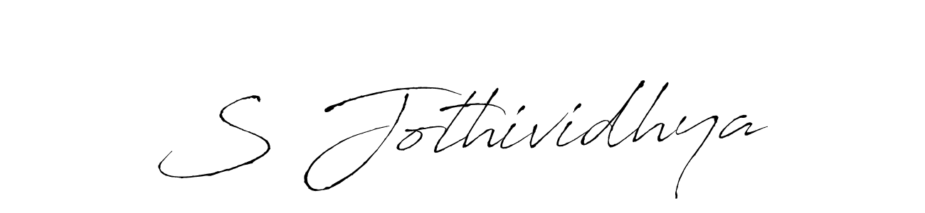 The best way (Antro_Vectra) to make a short signature is to pick only two or three words in your name. The name S Jothividhya include a total of six letters. For converting this name. S Jothividhya signature style 6 images and pictures png