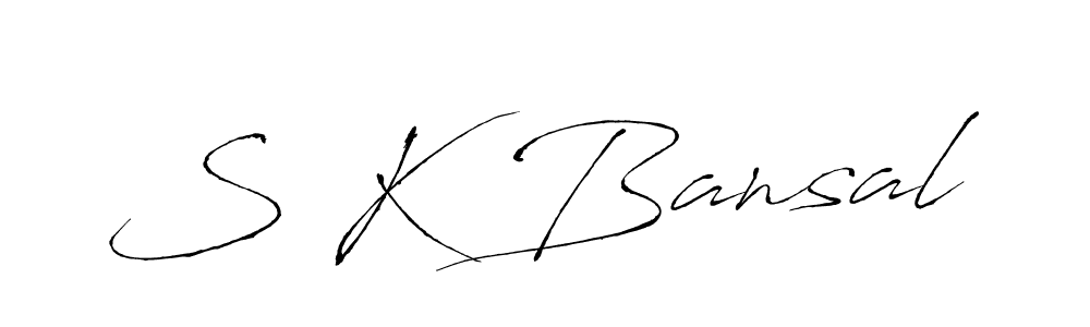 How to make S K Bansal signature? Antro_Vectra is a professional autograph style. Create handwritten signature for S K Bansal name. S K Bansal signature style 6 images and pictures png