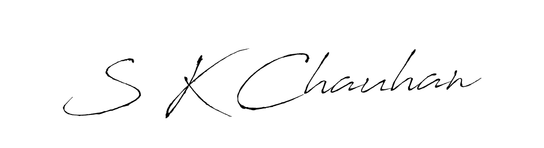 Similarly Antro_Vectra is the best handwritten signature design. Signature creator online .You can use it as an online autograph creator for name S K Chauhan. S K Chauhan signature style 6 images and pictures png