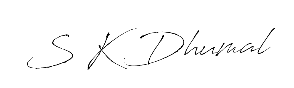 Make a short S K Dhumal signature style. Manage your documents anywhere anytime using Antro_Vectra. Create and add eSignatures, submit forms, share and send files easily. S K Dhumal signature style 6 images and pictures png