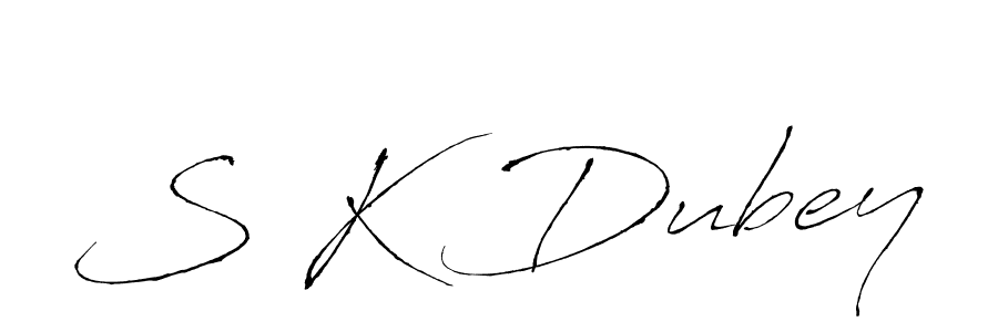 Also You can easily find your signature by using the search form. We will create S K Dubey name handwritten signature images for you free of cost using Antro_Vectra sign style. S K Dubey signature style 6 images and pictures png