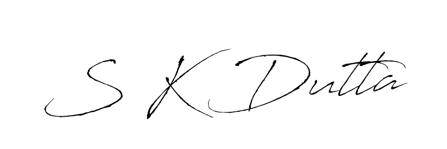 The best way (Antro_Vectra) to make a short signature is to pick only two or three words in your name. The name S K Dutta include a total of six letters. For converting this name. S K Dutta signature style 6 images and pictures png
