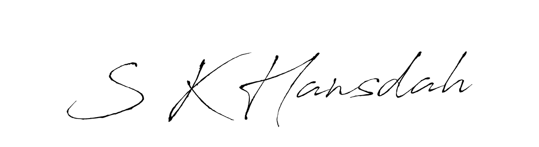 You can use this online signature creator to create a handwritten signature for the name S K Hansdah. This is the best online autograph maker. S K Hansdah signature style 6 images and pictures png