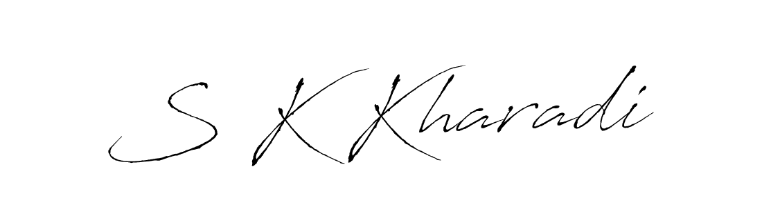Design your own signature with our free online signature maker. With this signature software, you can create a handwritten (Antro_Vectra) signature for name S K Kharadi. S K Kharadi signature style 6 images and pictures png