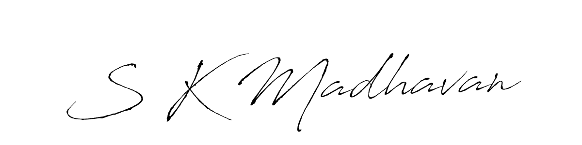 Also You can easily find your signature by using the search form. We will create S K Madhavan name handwritten signature images for you free of cost using Antro_Vectra sign style. S K Madhavan signature style 6 images and pictures png