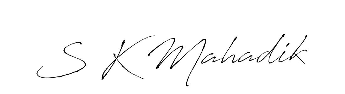 Similarly Antro_Vectra is the best handwritten signature design. Signature creator online .You can use it as an online autograph creator for name S K Mahadik. S K Mahadik signature style 6 images and pictures png