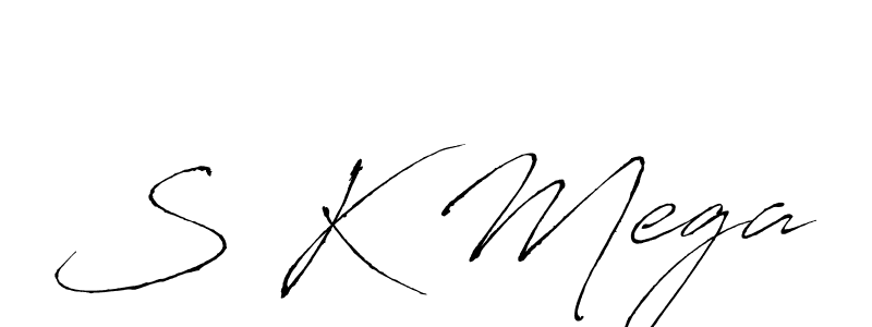 S K Mega stylish signature style. Best Handwritten Sign (Antro_Vectra) for my name. Handwritten Signature Collection Ideas for my name S K Mega. S K Mega signature style 6 images and pictures png