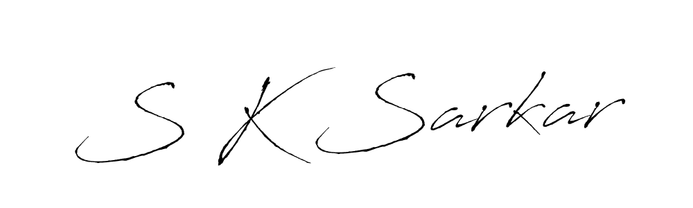 Make a beautiful signature design for name S K Sarkar. With this signature (Antro_Vectra) style, you can create a handwritten signature for free. S K Sarkar signature style 6 images and pictures png