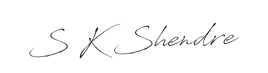 Use a signature maker to create a handwritten signature online. With this signature software, you can design (Antro_Vectra) your own signature for name S K Shendre. S K Shendre signature style 6 images and pictures png