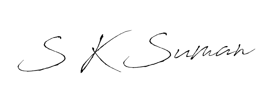 It looks lik you need a new signature style for name S K Suman. Design unique handwritten (Antro_Vectra) signature with our free signature maker in just a few clicks. S K Suman signature style 6 images and pictures png