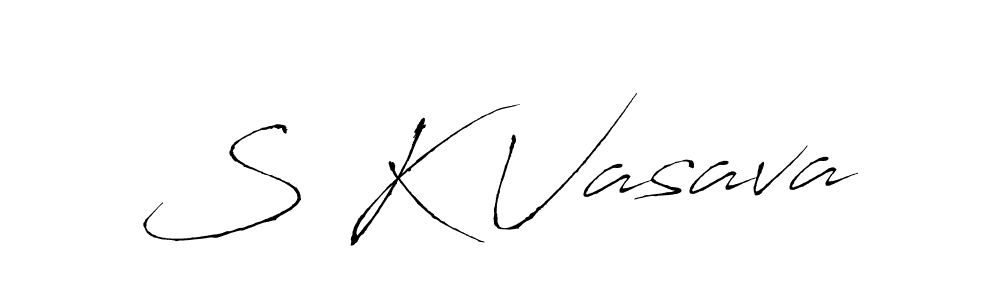 if you are searching for the best signature style for your name S K Vasava. so please give up your signature search. here we have designed multiple signature styles  using Antro_Vectra. S K Vasava signature style 6 images and pictures png