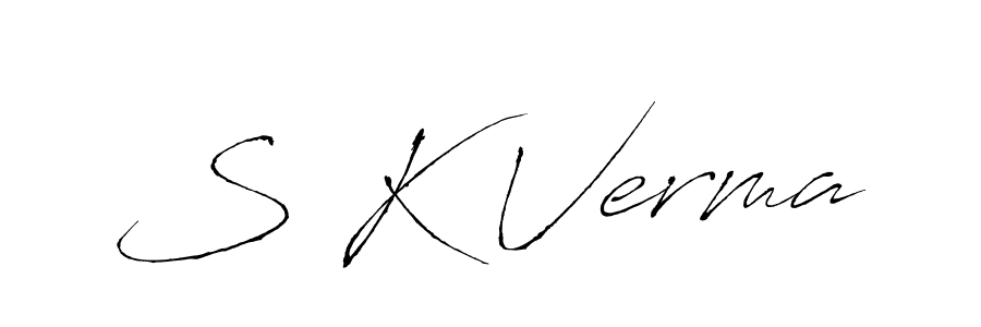 if you are searching for the best signature style for your name S K Verma. so please give up your signature search. here we have designed multiple signature styles  using Antro_Vectra. S K Verma signature style 6 images and pictures png