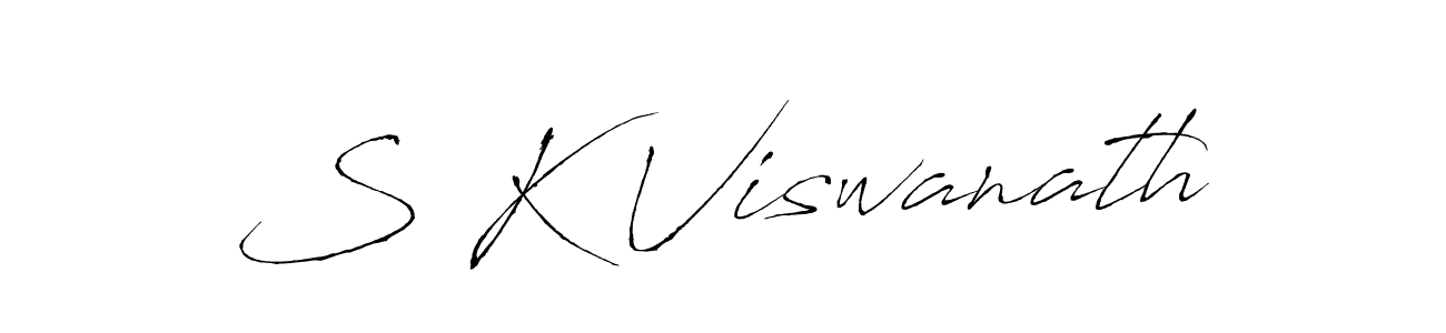 You should practise on your own different ways (Antro_Vectra) to write your name (S K Viswanath) in signature. don't let someone else do it for you. S K Viswanath signature style 6 images and pictures png