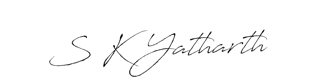 Also we have S K Yatharth name is the best signature style. Create professional handwritten signature collection using Antro_Vectra autograph style. S K Yatharth signature style 6 images and pictures png