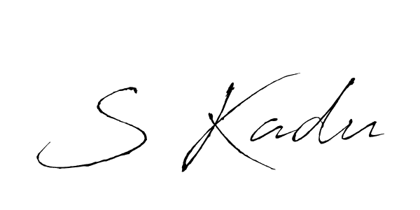 Also we have S Kadu name is the best signature style. Create professional handwritten signature collection using Antro_Vectra autograph style. S Kadu signature style 6 images and pictures png