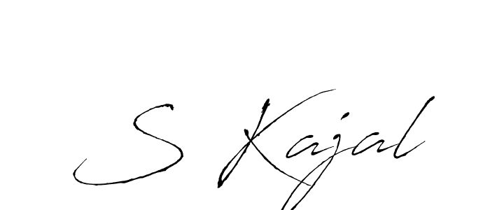 This is the best signature style for the S Kajal name. Also you like these signature font (Antro_Vectra). Mix name signature. S Kajal signature style 6 images and pictures png