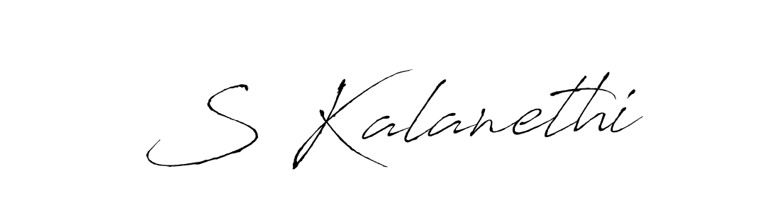 Make a beautiful signature design for name S Kalanethi. With this signature (Antro_Vectra) style, you can create a handwritten signature for free. S Kalanethi signature style 6 images and pictures png
