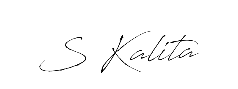 How to make S Kalita signature? Antro_Vectra is a professional autograph style. Create handwritten signature for S Kalita name. S Kalita signature style 6 images and pictures png