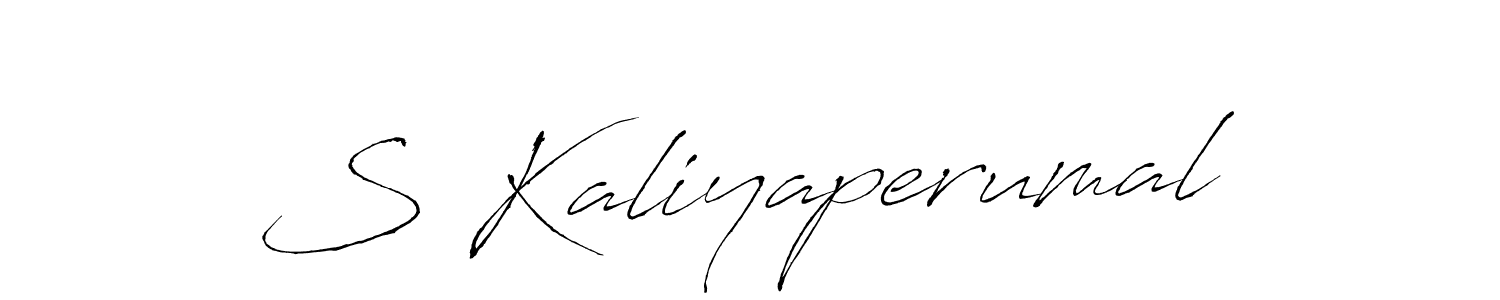 Use a signature maker to create a handwritten signature online. With this signature software, you can design (Antro_Vectra) your own signature for name S Kaliyaperumal. S Kaliyaperumal signature style 6 images and pictures png