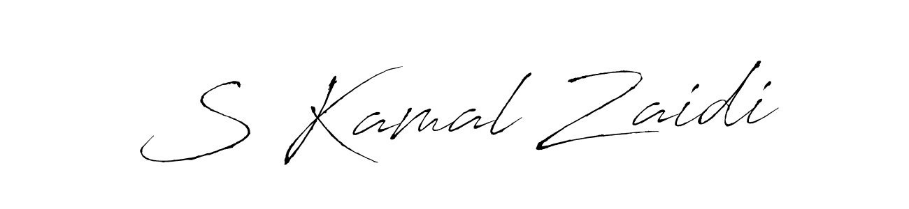 How to make S Kamal Zaidi signature? Antro_Vectra is a professional autograph style. Create handwritten signature for S Kamal Zaidi name. S Kamal Zaidi signature style 6 images and pictures png
