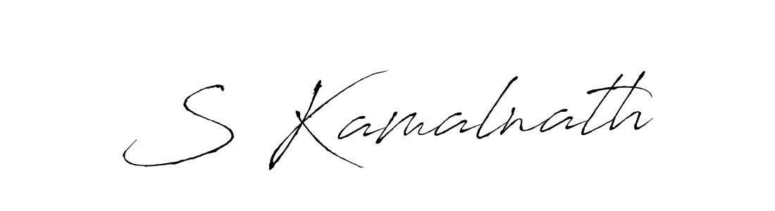 Antro_Vectra is a professional signature style that is perfect for those who want to add a touch of class to their signature. It is also a great choice for those who want to make their signature more unique. Get S Kamalnath name to fancy signature for free. S Kamalnath signature style 6 images and pictures png