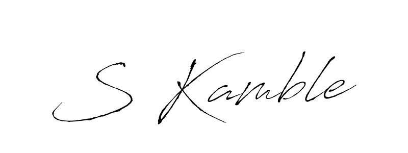 You should practise on your own different ways (Antro_Vectra) to write your name (S Kamble) in signature. don't let someone else do it for you. S Kamble signature style 6 images and pictures png