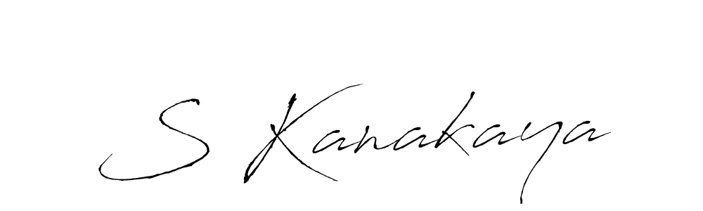 How to make S Kanakaya signature? Antro_Vectra is a professional autograph style. Create handwritten signature for S Kanakaya name. S Kanakaya signature style 6 images and pictures png