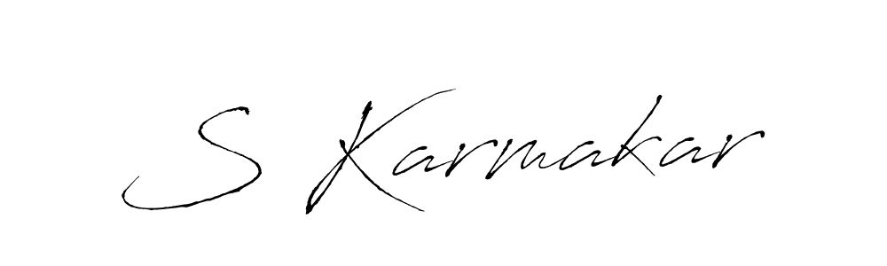 if you are searching for the best signature style for your name S Karmakar. so please give up your signature search. here we have designed multiple signature styles  using Antro_Vectra. S Karmakar signature style 6 images and pictures png