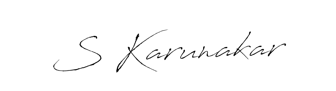 Also we have S Karunakar name is the best signature style. Create professional handwritten signature collection using Antro_Vectra autograph style. S Karunakar signature style 6 images and pictures png