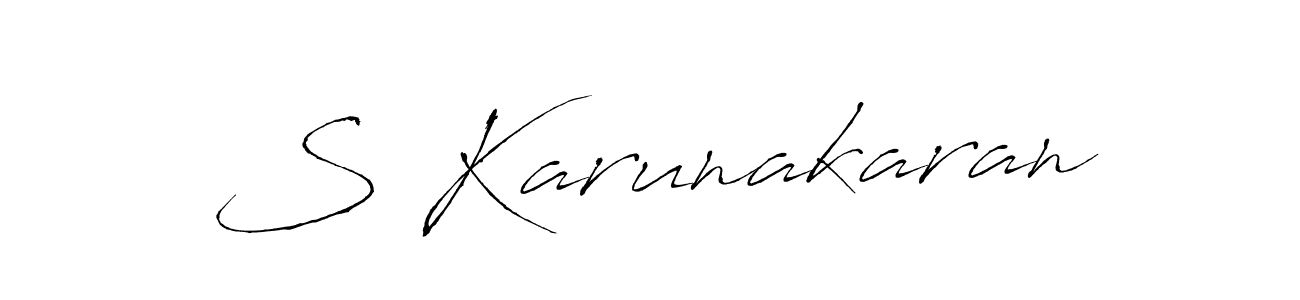 Similarly Antro_Vectra is the best handwritten signature design. Signature creator online .You can use it as an online autograph creator for name S Karunakaran. S Karunakaran signature style 6 images and pictures png