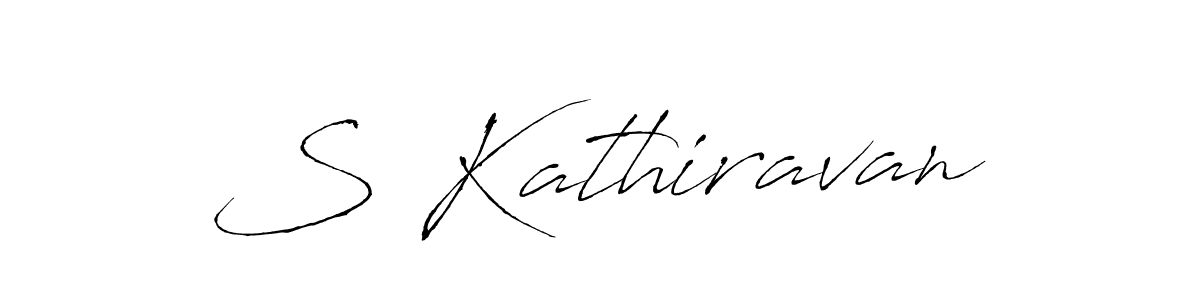 Make a beautiful signature design for name S Kathiravan. With this signature (Antro_Vectra) style, you can create a handwritten signature for free. S Kathiravan signature style 6 images and pictures png