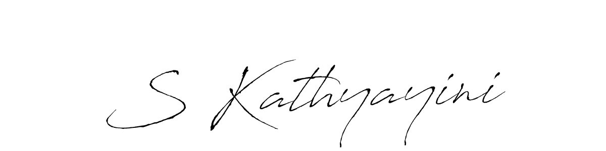 You should practise on your own different ways (Antro_Vectra) to write your name (S Kathyayini) in signature. don't let someone else do it for you. S Kathyayini signature style 6 images and pictures png