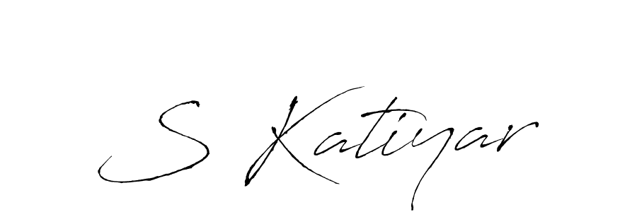 You can use this online signature creator to create a handwritten signature for the name S Katiyar. This is the best online autograph maker. S Katiyar signature style 6 images and pictures png
