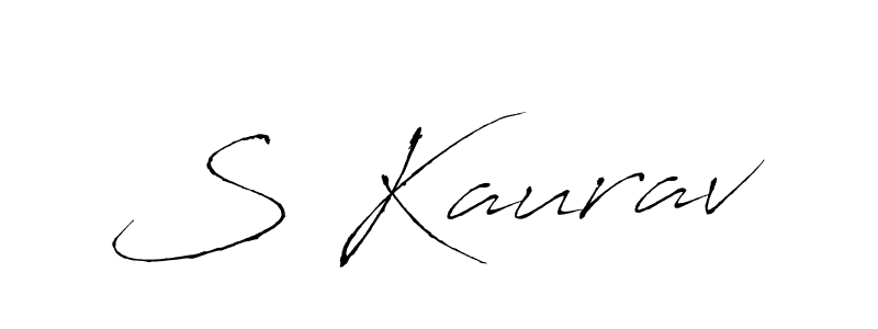 The best way (Antro_Vectra) to make a short signature is to pick only two or three words in your name. The name S Kaurav include a total of six letters. For converting this name. S Kaurav signature style 6 images and pictures png