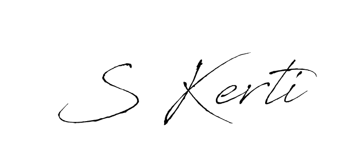 Similarly Antro_Vectra is the best handwritten signature design. Signature creator online .You can use it as an online autograph creator for name S Kerti. S Kerti signature style 6 images and pictures png
