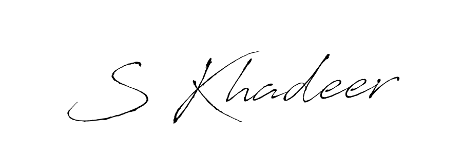 Also You can easily find your signature by using the search form. We will create S Khadeer name handwritten signature images for you free of cost using Antro_Vectra sign style. S Khadeer signature style 6 images and pictures png