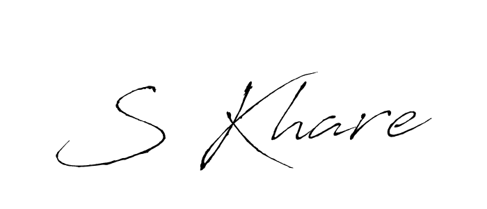 Antro_Vectra is a professional signature style that is perfect for those who want to add a touch of class to their signature. It is also a great choice for those who want to make their signature more unique. Get S Khare name to fancy signature for free. S Khare signature style 6 images and pictures png