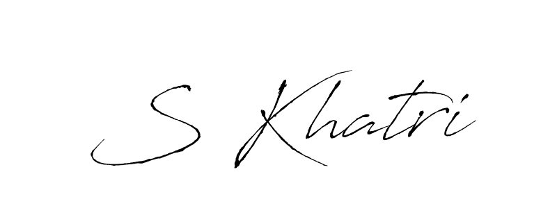 Also You can easily find your signature by using the search form. We will create S Khatri name handwritten signature images for you free of cost using Antro_Vectra sign style. S Khatri signature style 6 images and pictures png