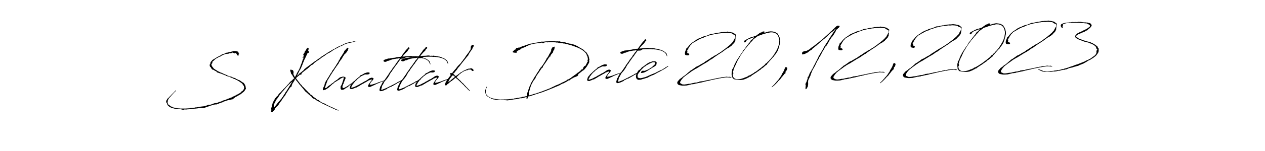 Here are the top 10 professional signature styles for the name S Khattak Date 20,12,2023. These are the best autograph styles you can use for your name. S Khattak Date 20,12,2023 signature style 6 images and pictures png
