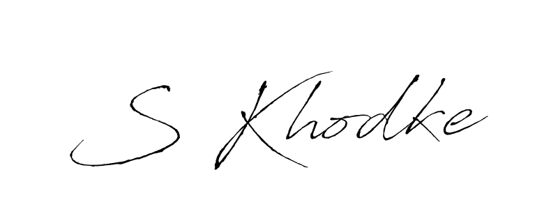 Once you've used our free online signature maker to create your best signature Antro_Vectra style, it's time to enjoy all of the benefits that S Khodke name signing documents. S Khodke signature style 6 images and pictures png