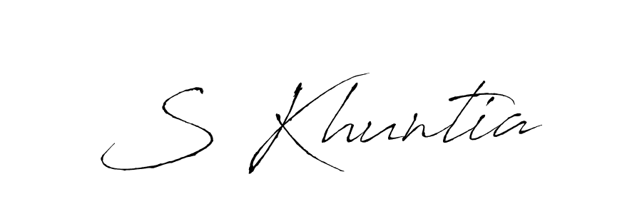 Make a beautiful signature design for name S Khuntia. Use this online signature maker to create a handwritten signature for free. S Khuntia signature style 6 images and pictures png