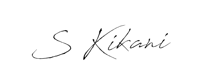 Antro_Vectra is a professional signature style that is perfect for those who want to add a touch of class to their signature. It is also a great choice for those who want to make their signature more unique. Get S Kikani name to fancy signature for free. S Kikani signature style 6 images and pictures png